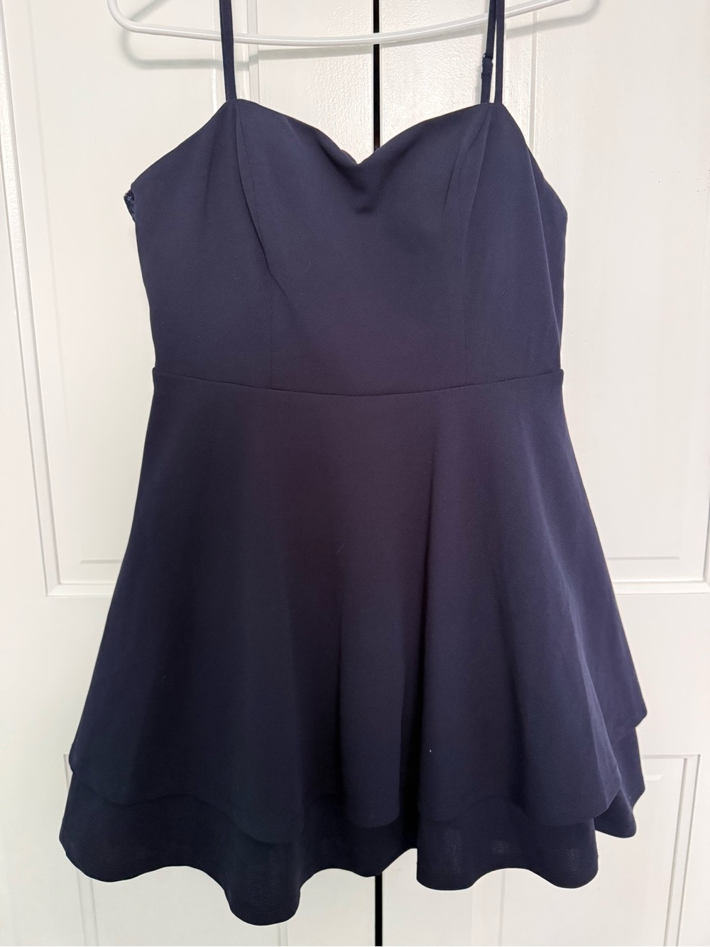 City Studio Navy Dress with Sequins